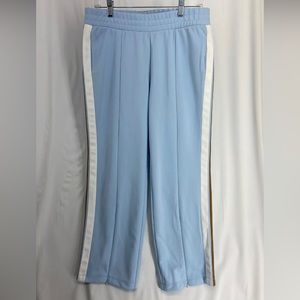 NWT Wild Fable Active Women's Blue Pants Hem Zip Side Stripe Stretch Size M
